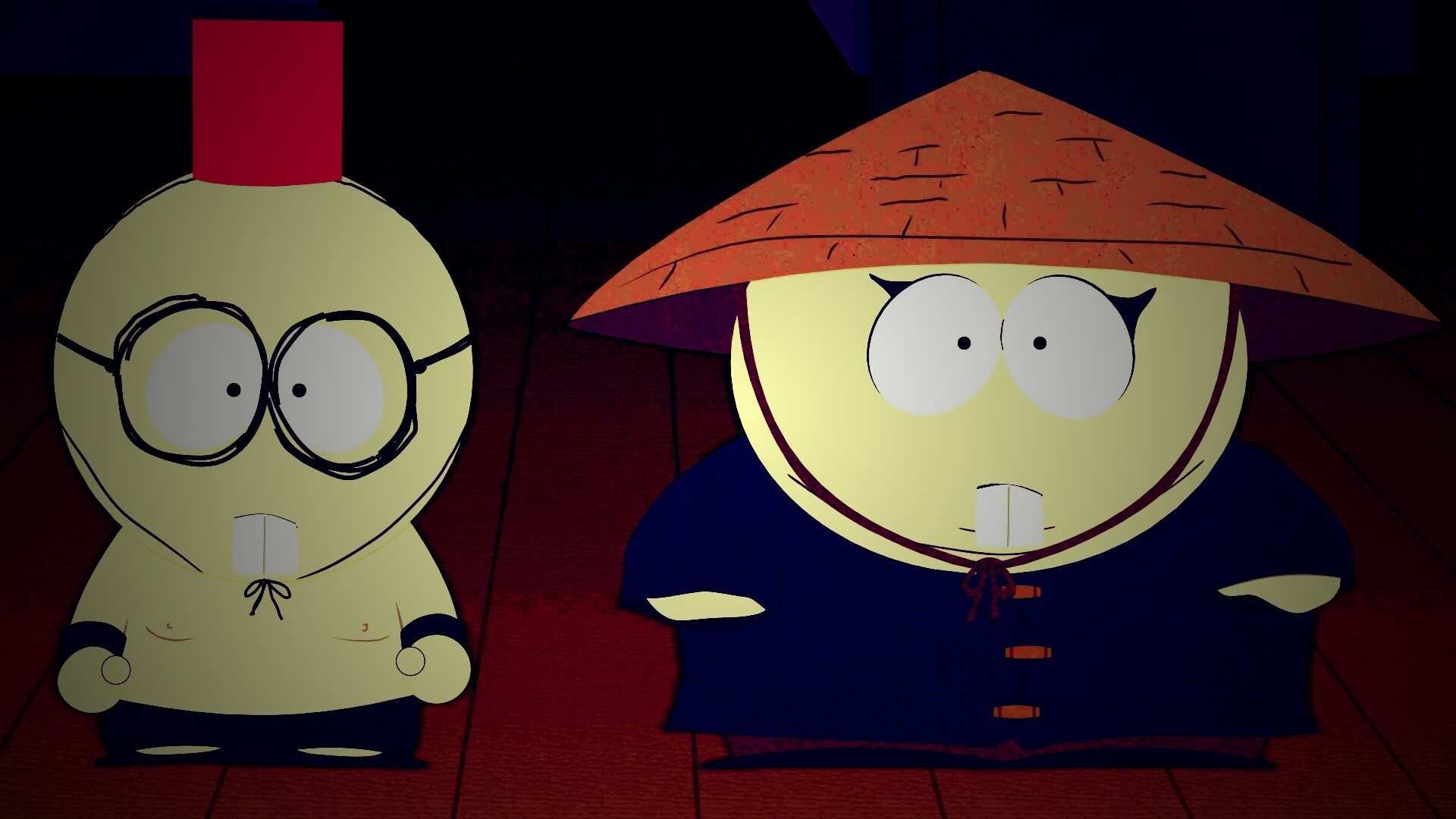 Баттерс Стотч и Эрик Картман в Китайской проблеме обои