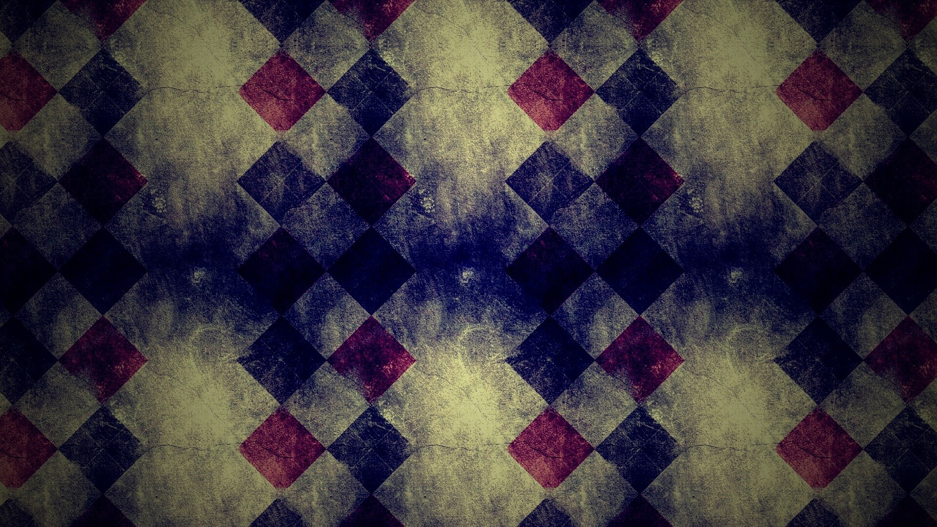 Клетчатый пол обои