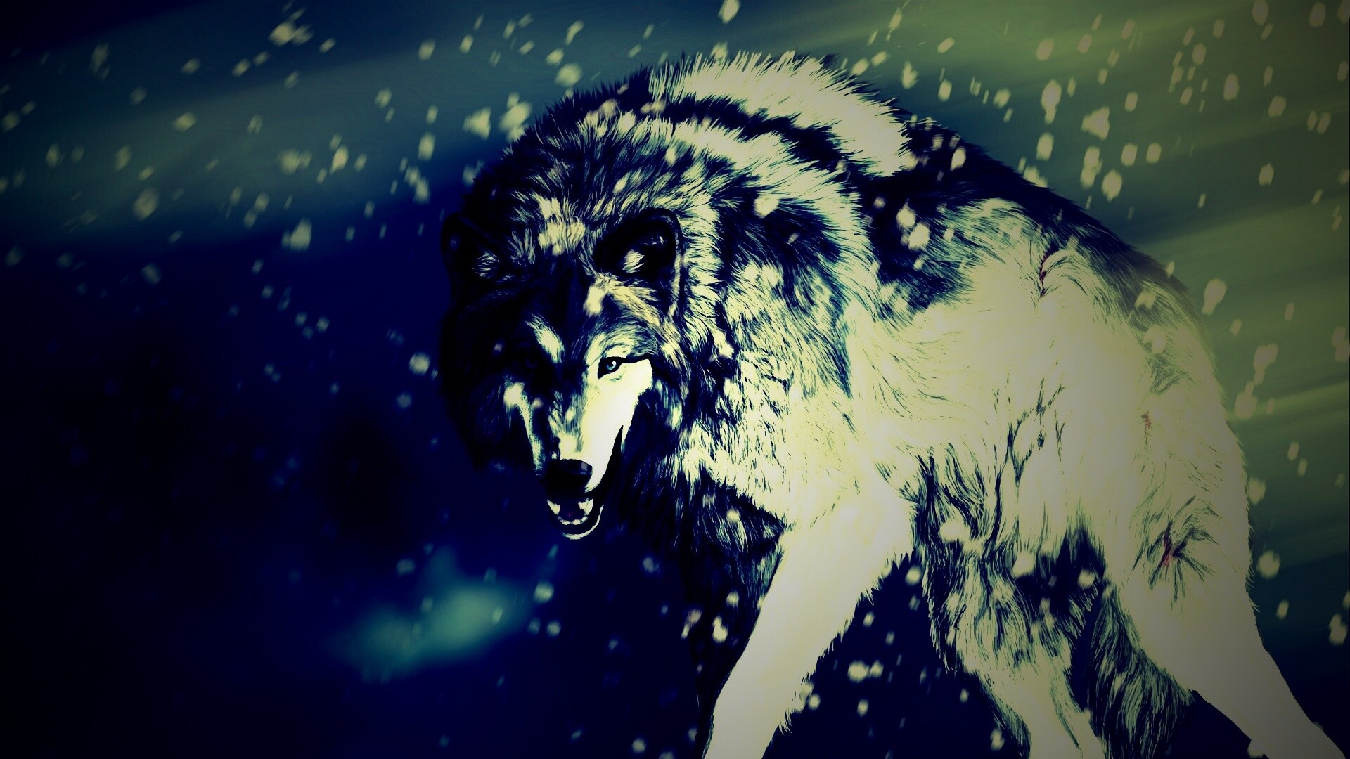 Охота на волка обои