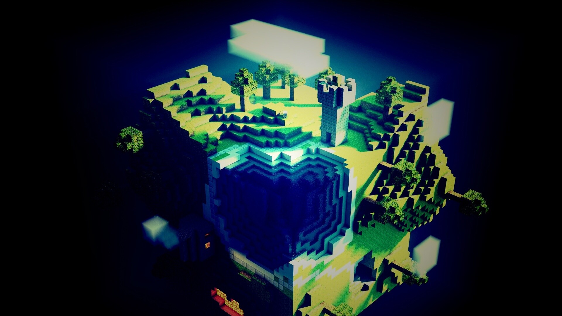 Планета Майнкрафт обои