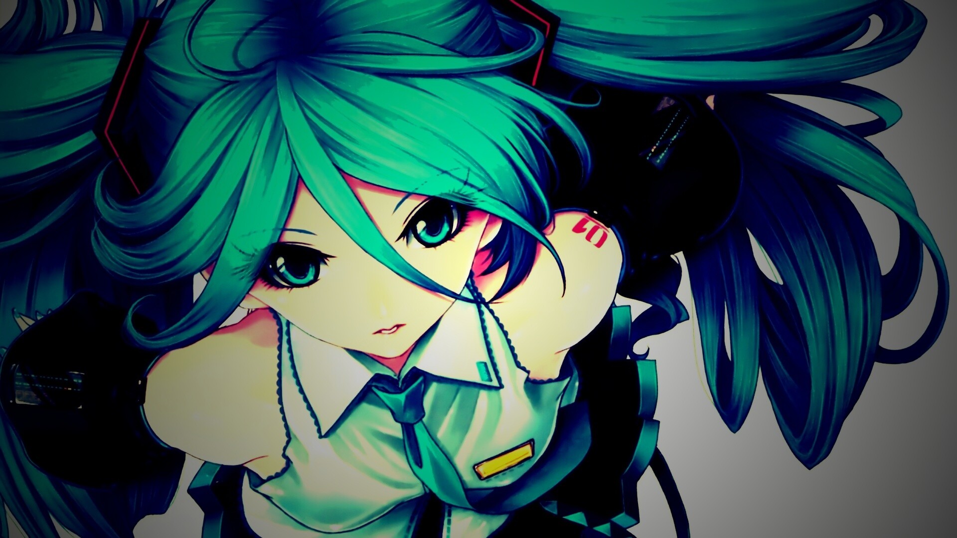 Синеволосая Хатсуне Мику обои