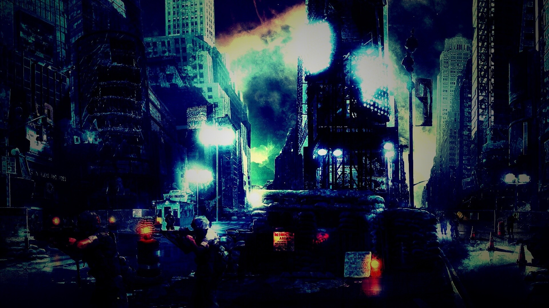 Укрепления на Таймс-сквер обои