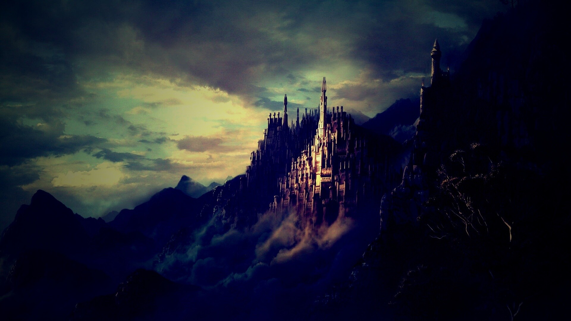 Сказочный город обои