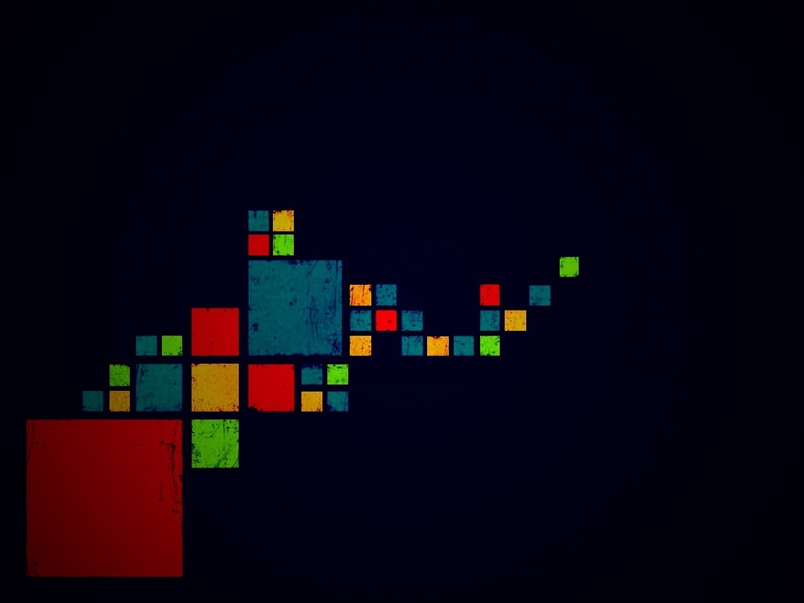 Цветные кубы обои