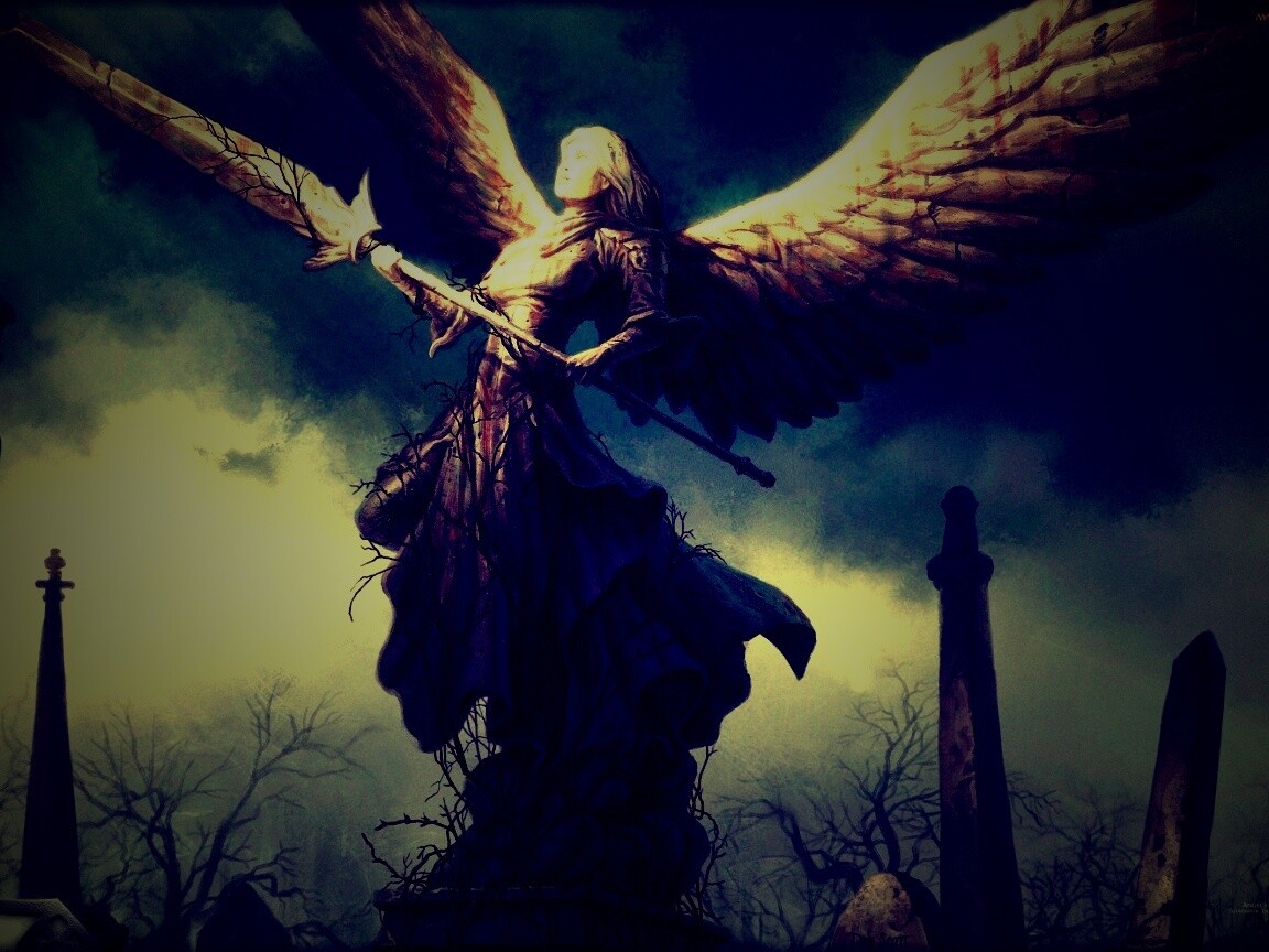 Ангел с мечом обои