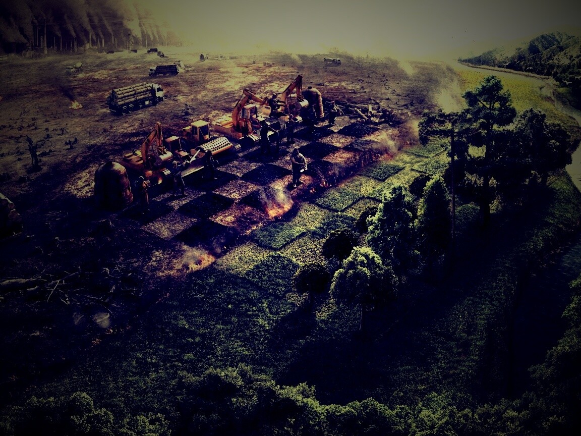 Цивилизация против природы обои