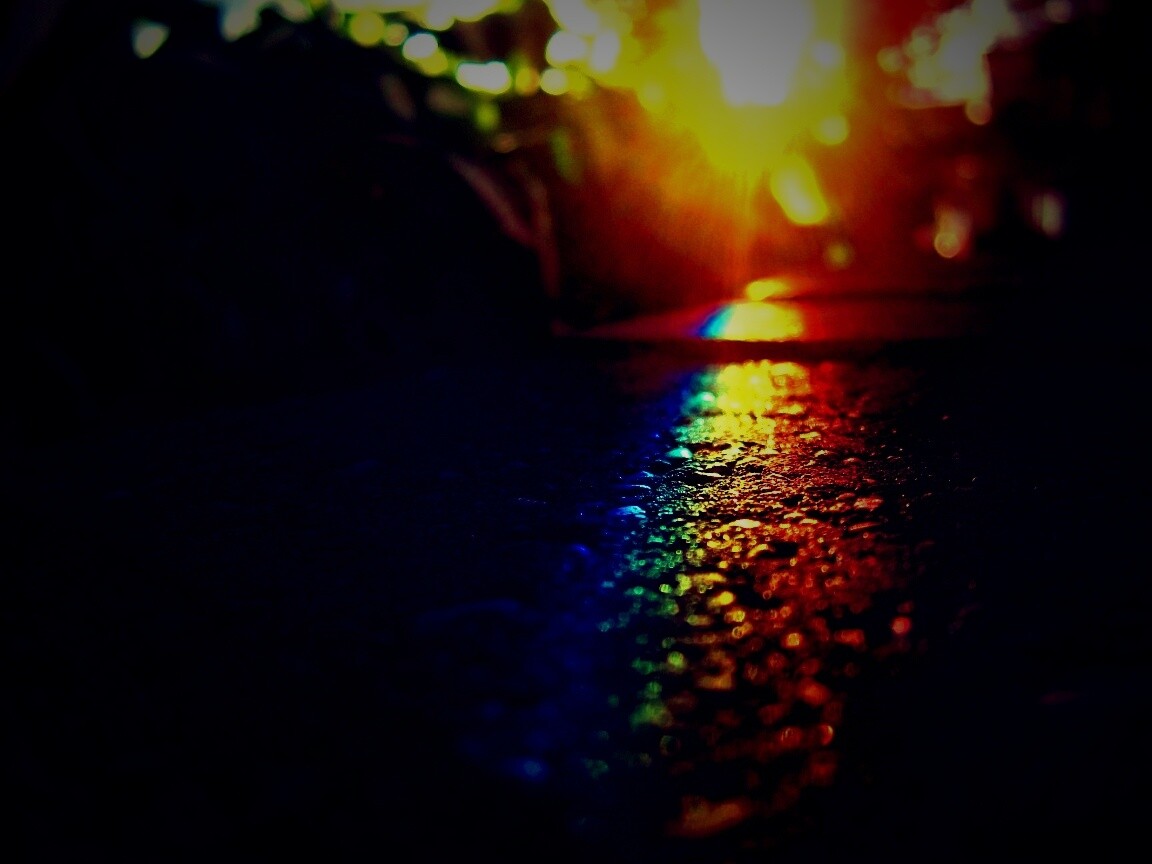 Макро радуга на камне обои