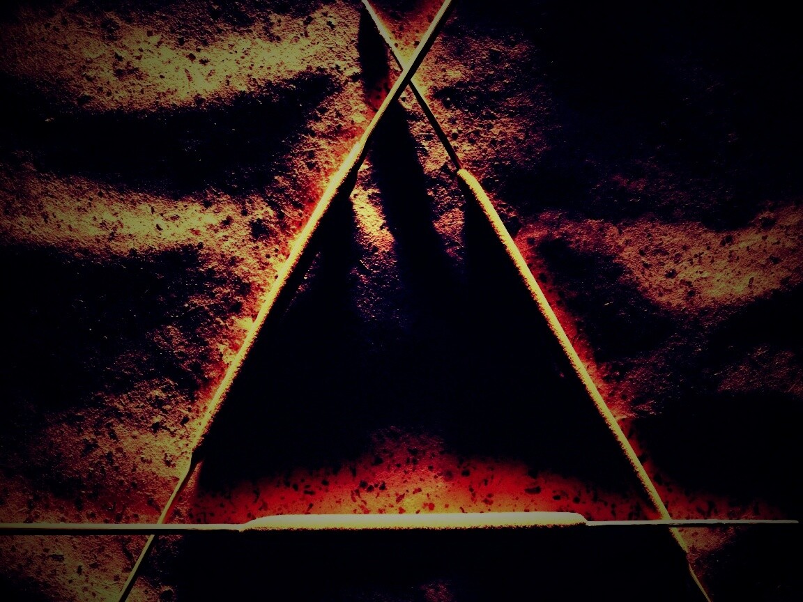 Треугольник из палочек обои