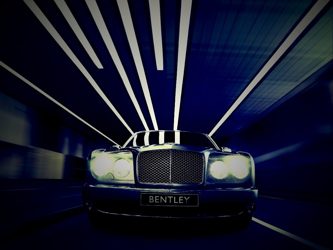Бентли в тоннеле обои