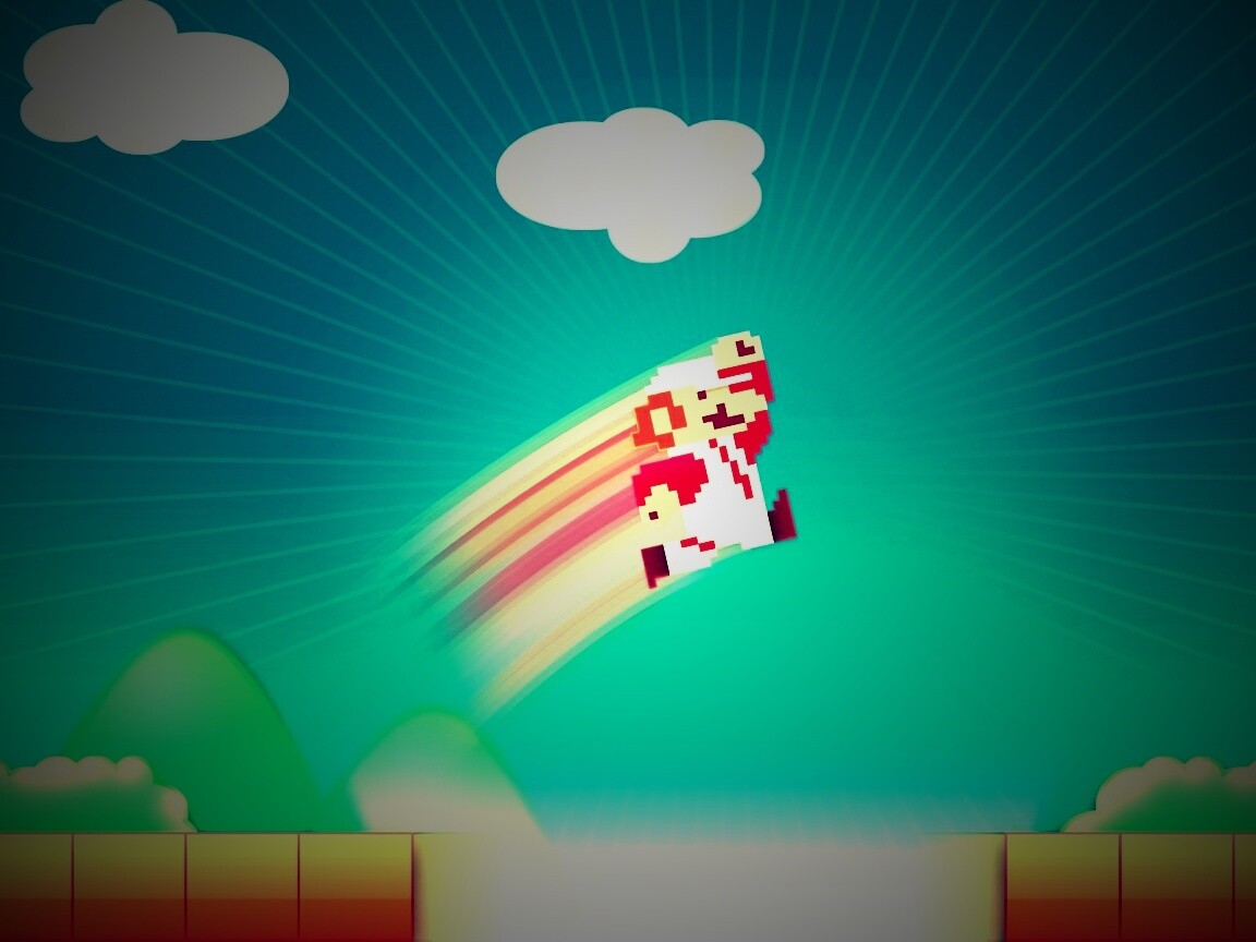 Прыжок Марио обои