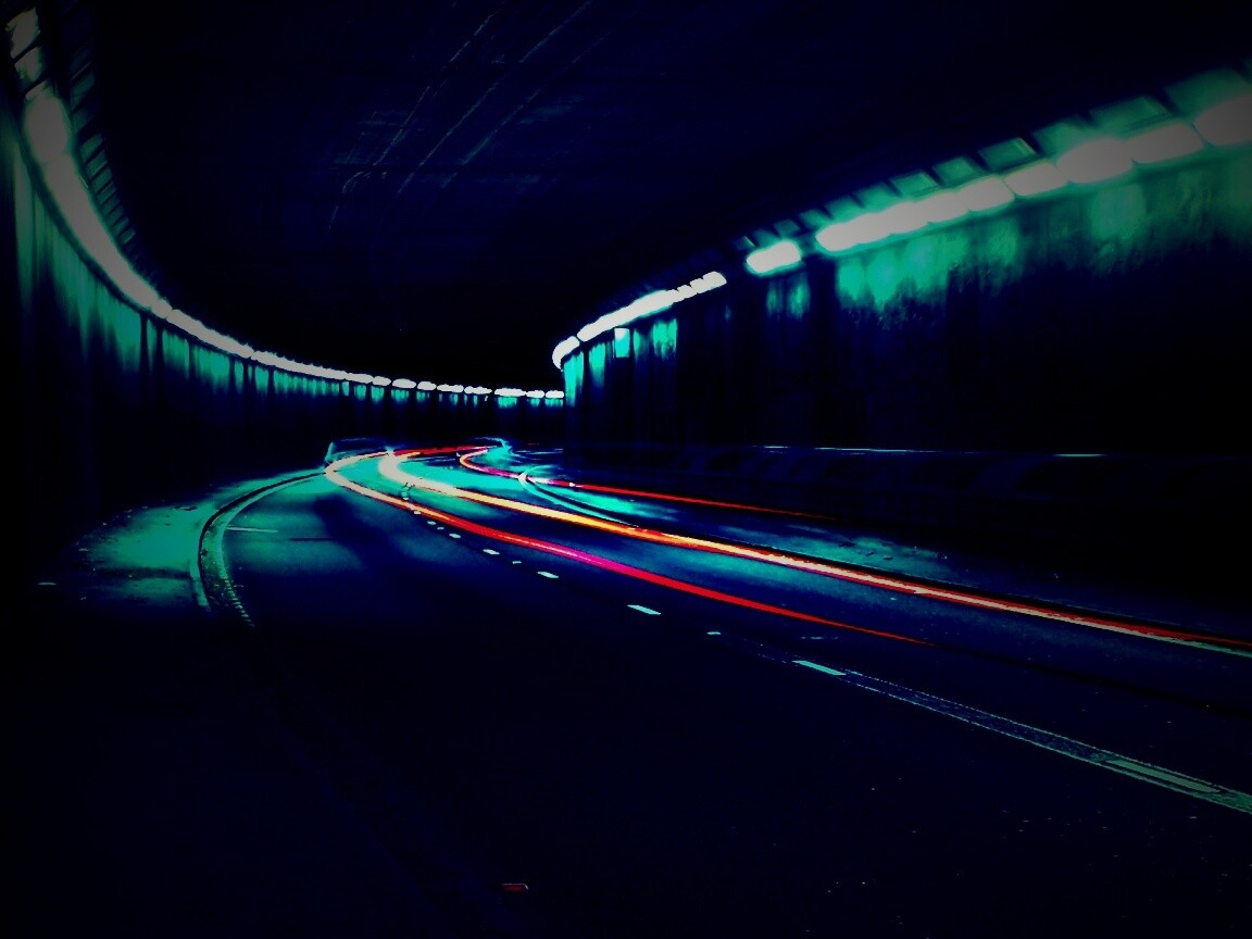 Огни в тоннеле обои