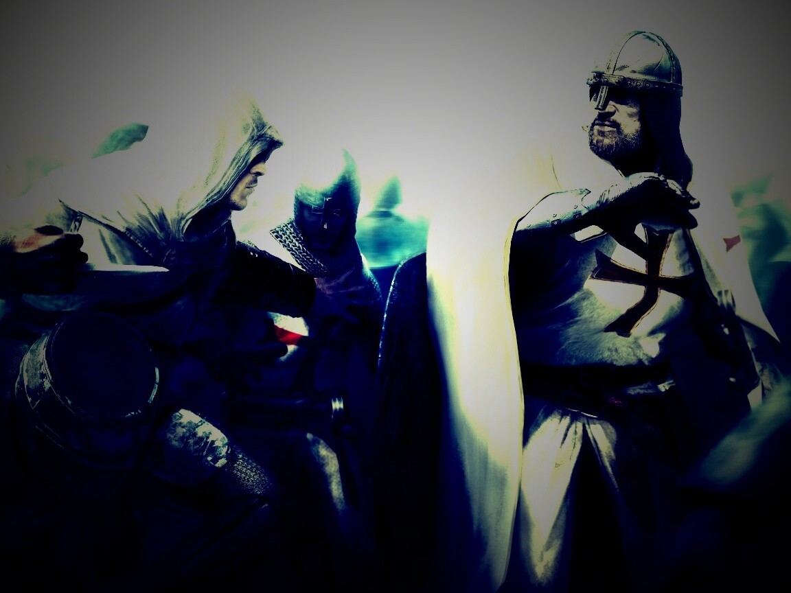 Ассасин убивает томплиера обои