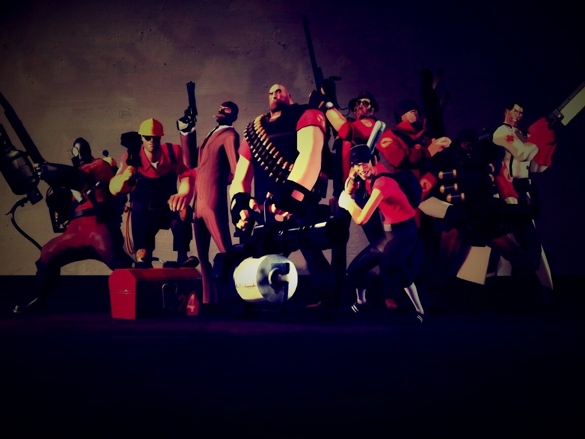 Герои игры Team Fortress 2 обои