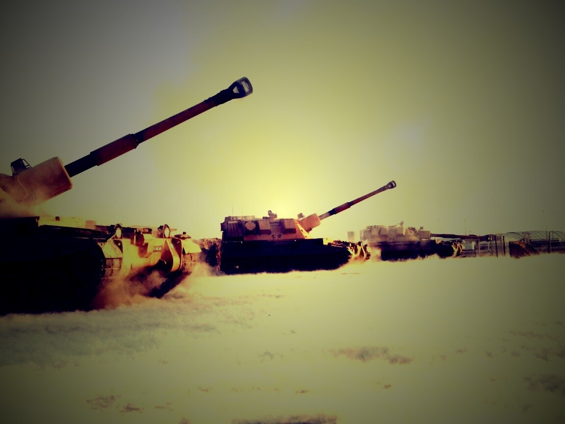 Британская самоходная артиллериская установка обои