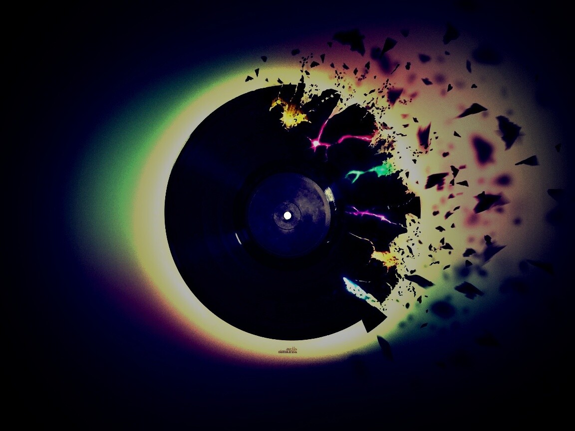 Разрывающийся винил обои