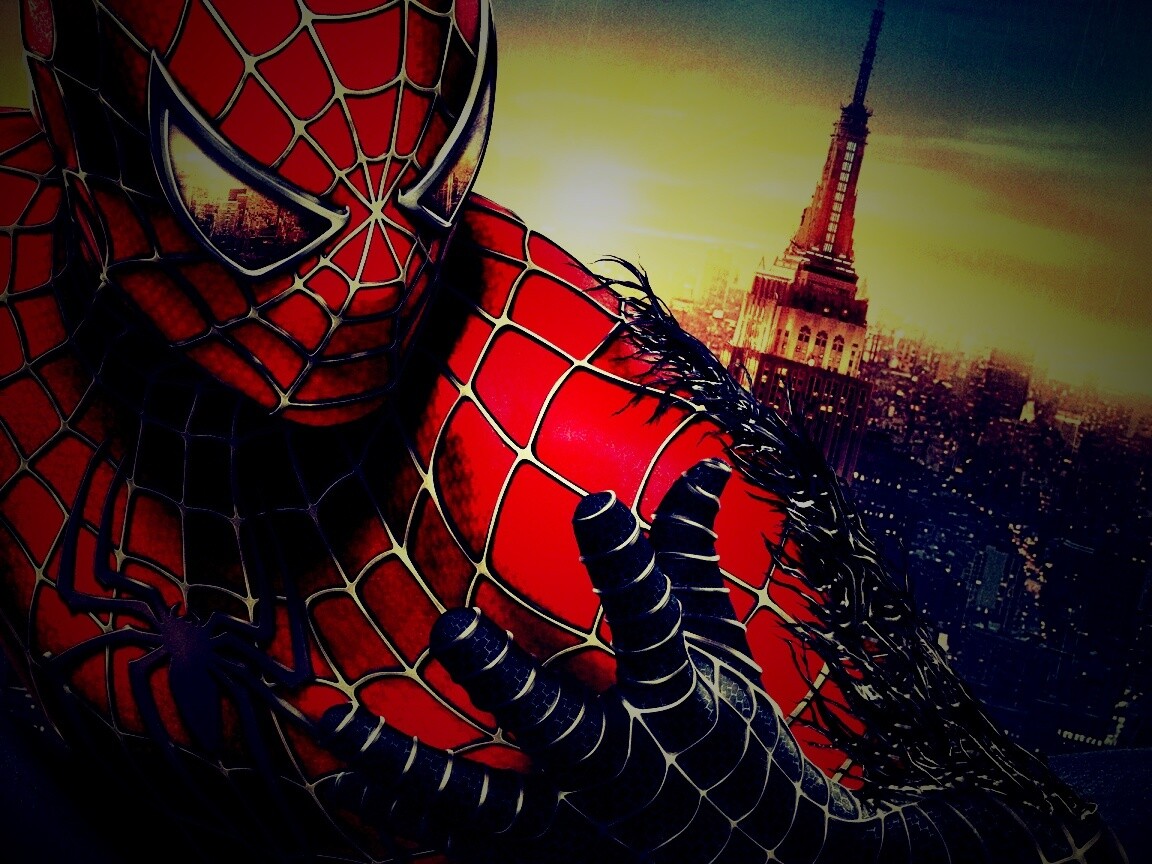 Черный человек-паук обои