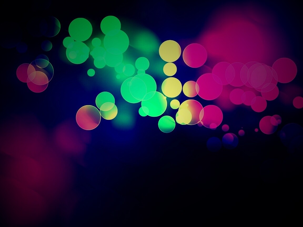 Разноцветные круги света обои