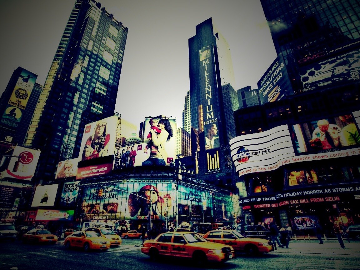 Улицы Нью-Йорка обои
