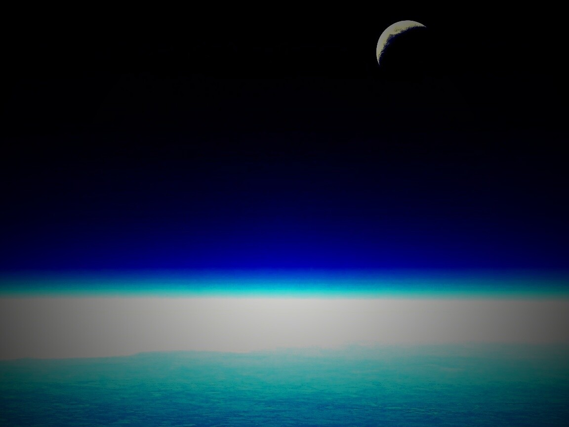 Луна над горизонтом обои