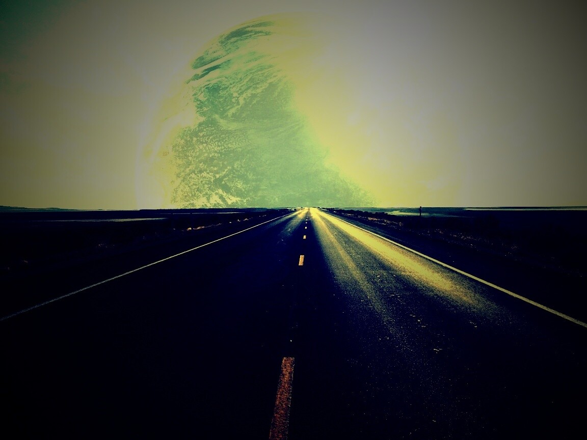 Дорога в луну обои