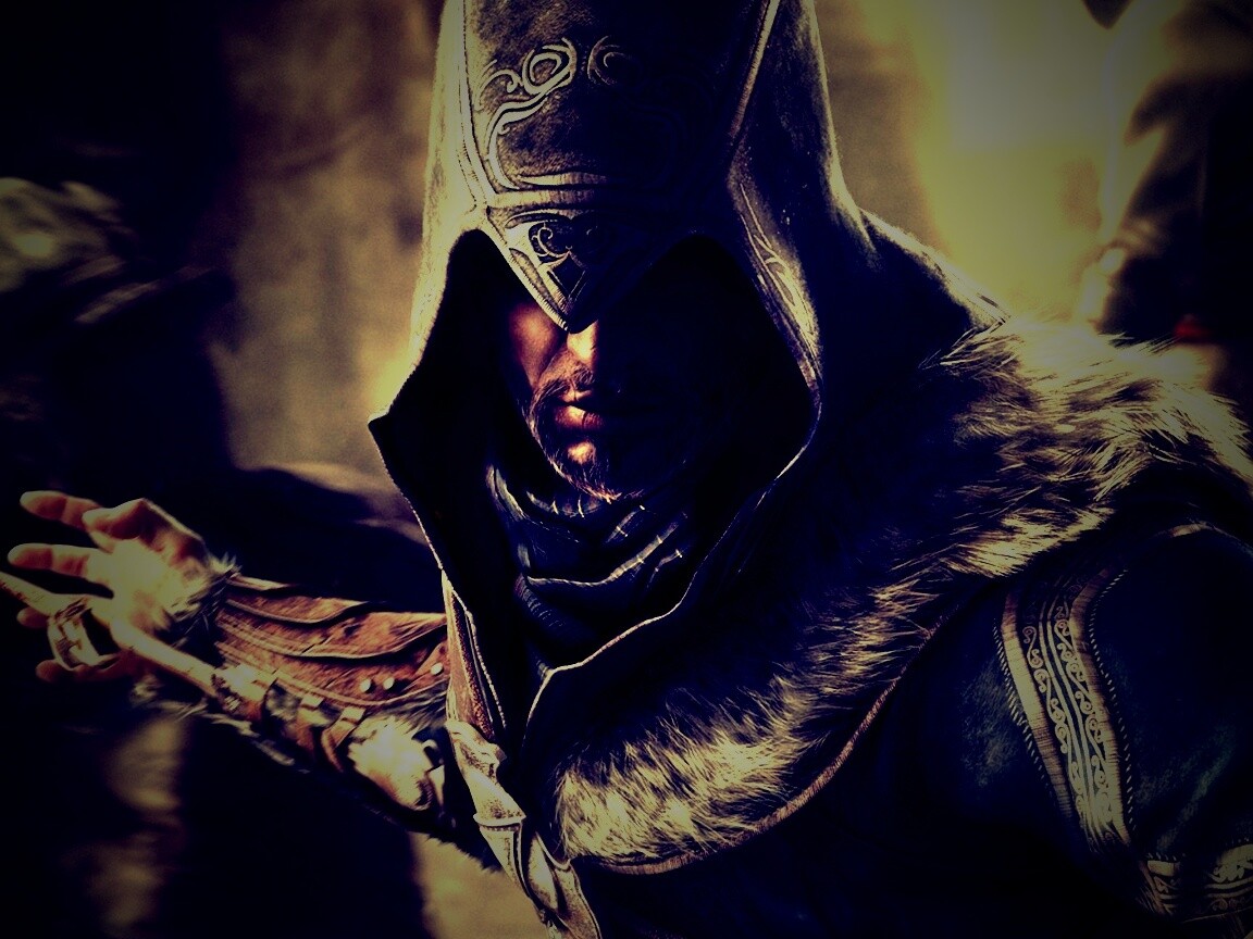 Ассасин перед атакой обои