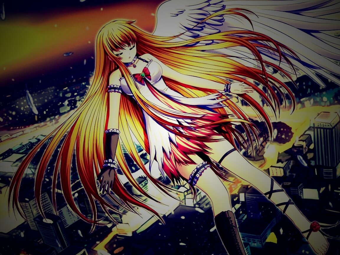 Неопознанная девушка из аниме обои