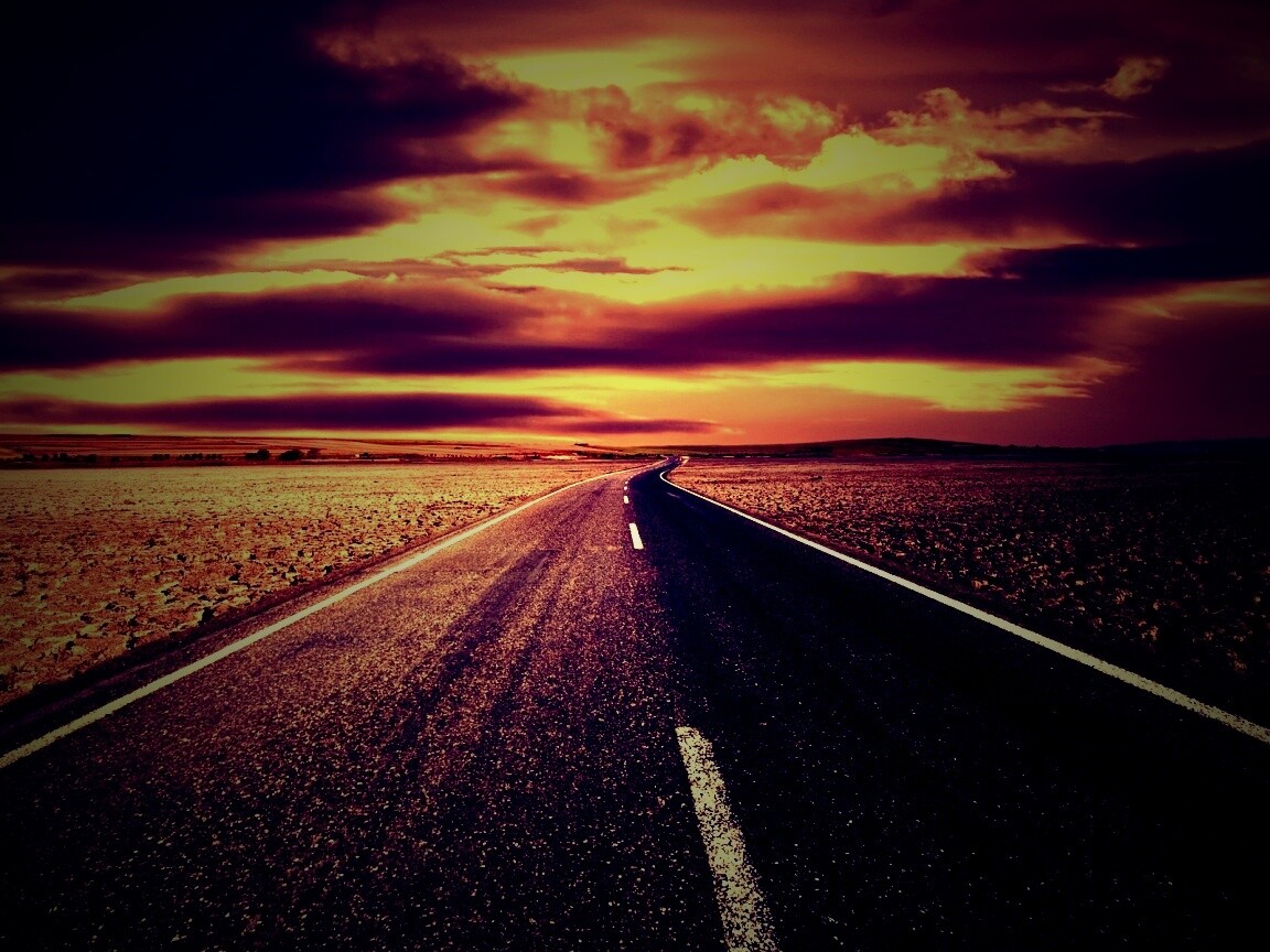 Дорого к горизонту обои