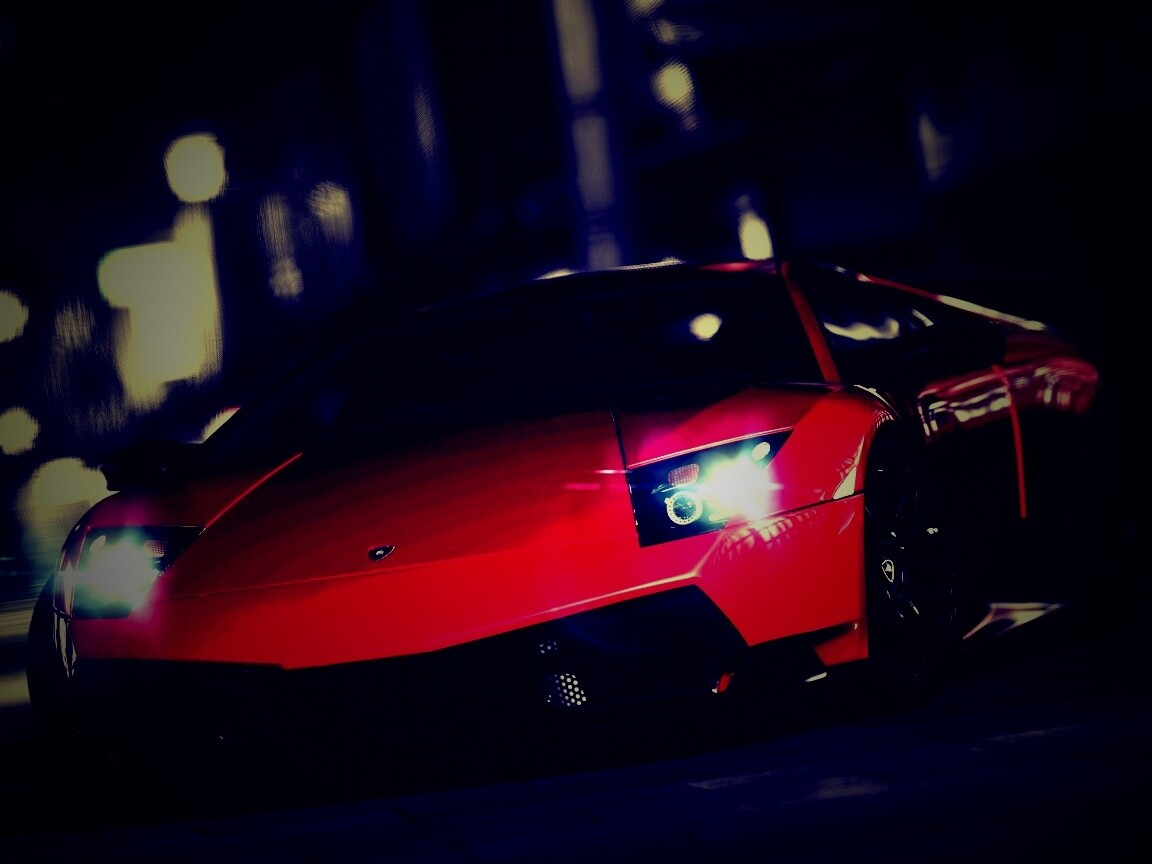 Красная ламборджини мурселаго обои