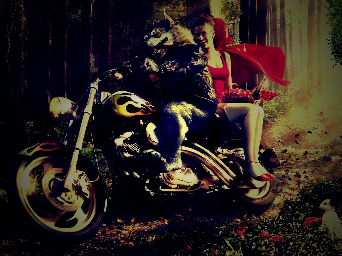 Красная шапочка по новому обои