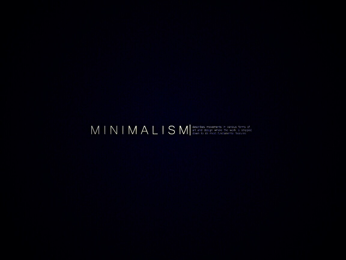 Минимализм обои