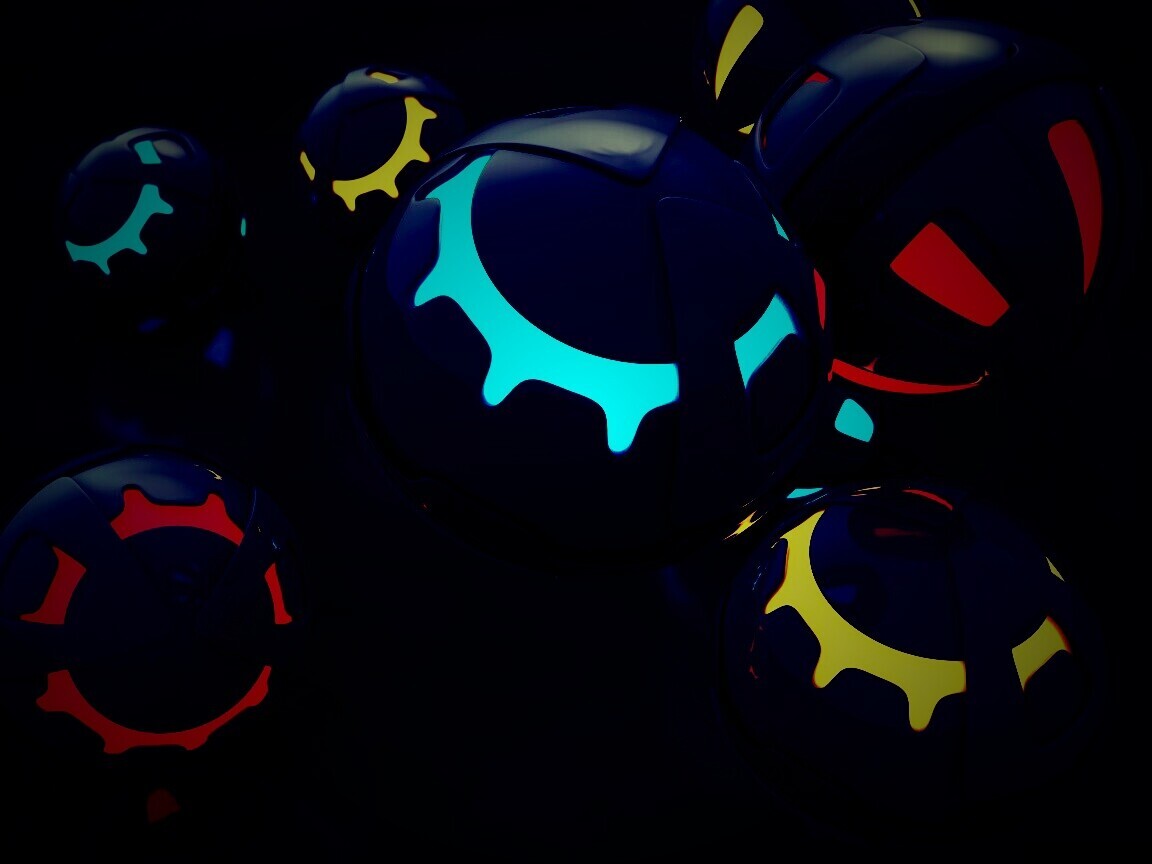 Трёхмерные шары обои