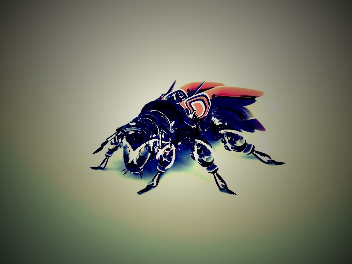 Кибер муха обои