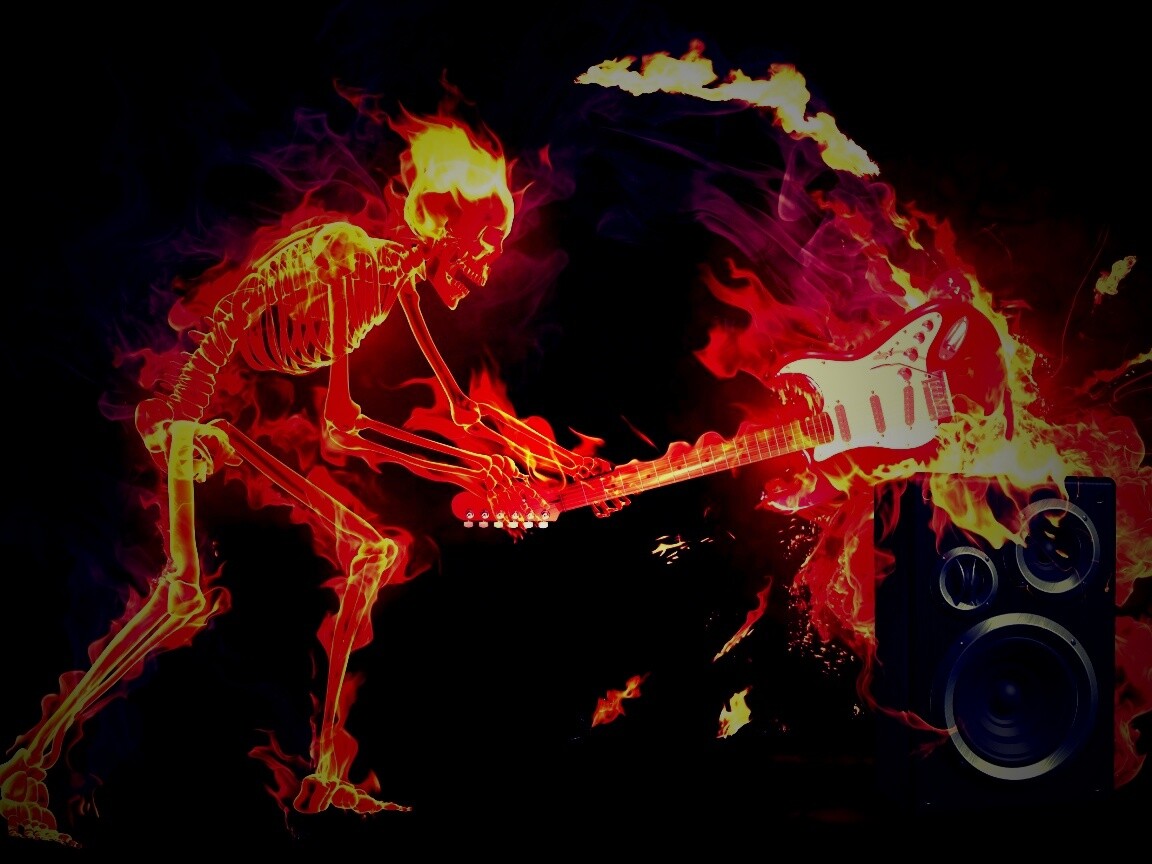 Музыка, пробирающая до костей обои