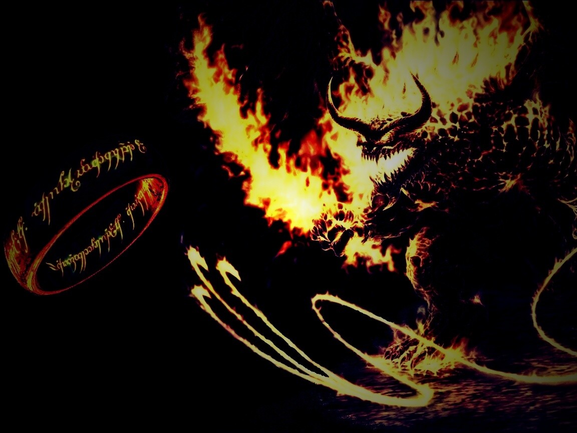 Балрог и Кольцо Всевластия обои