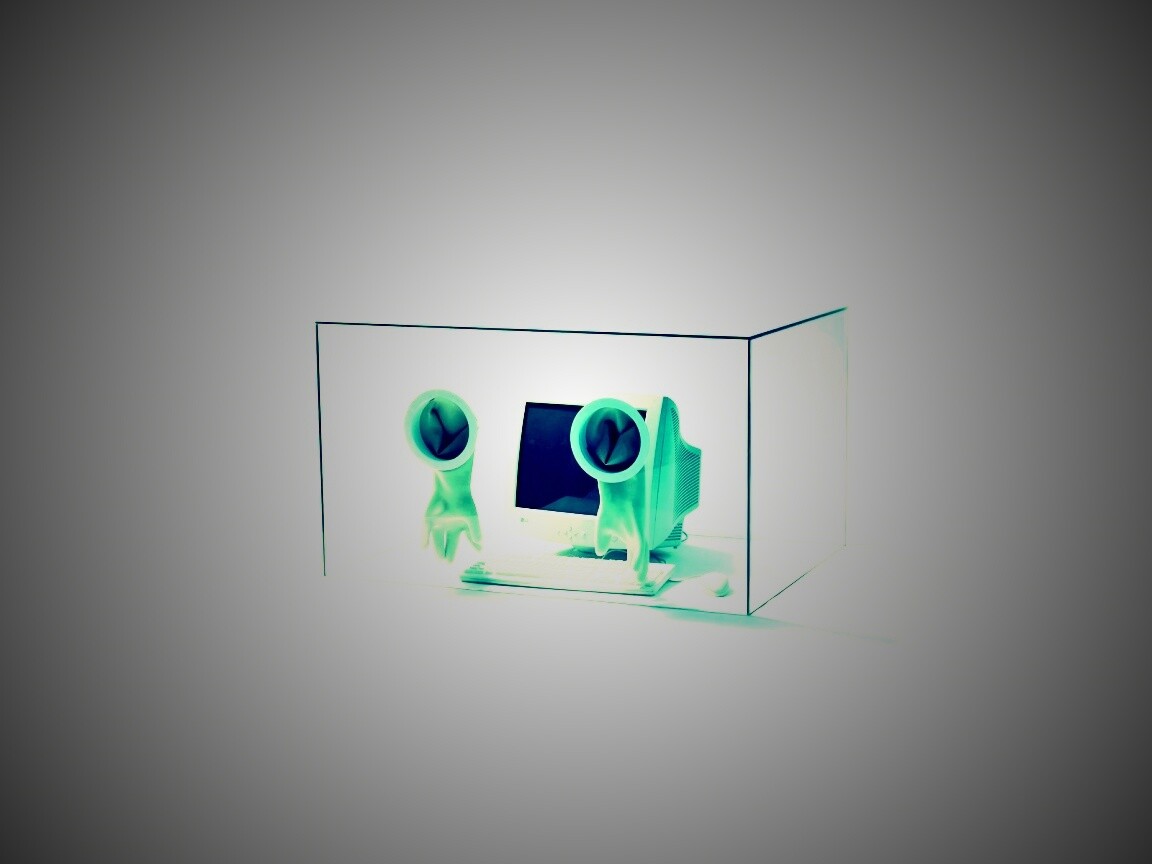 Зараженный компьютер обои