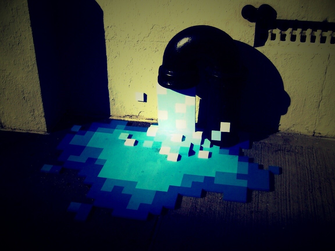 Пиксельный поток обои