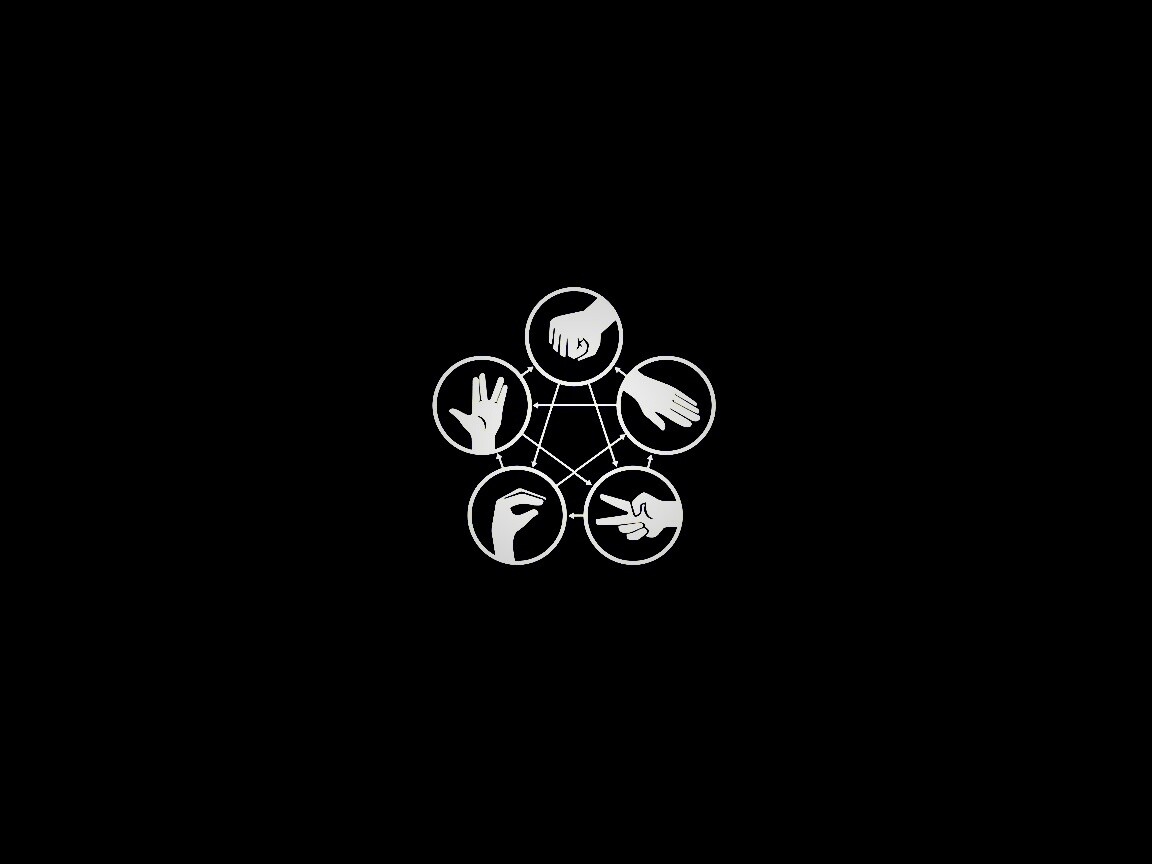 Камень, ножницы, бумага, ящерица, Cпок обои