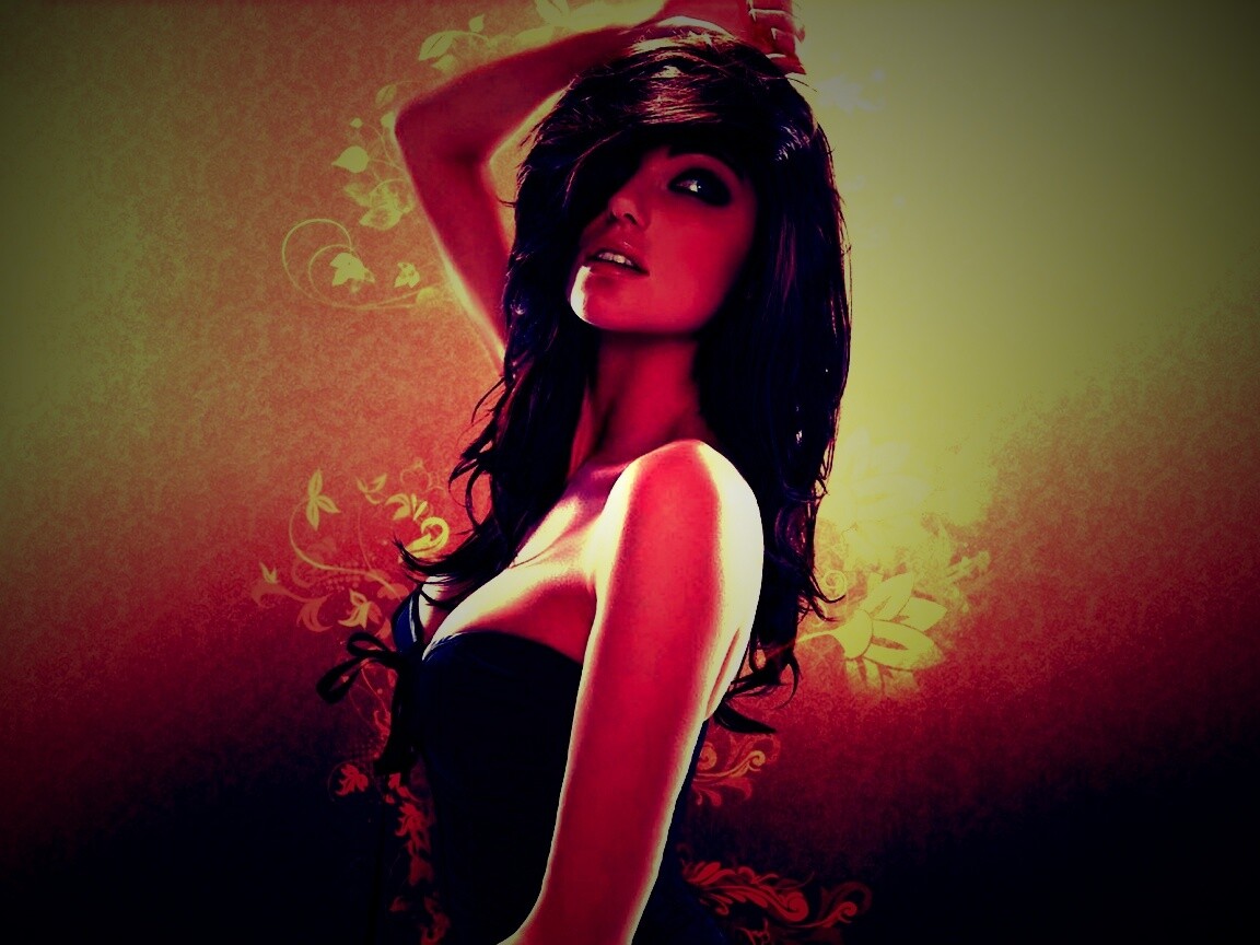 Загадочная девушка обои