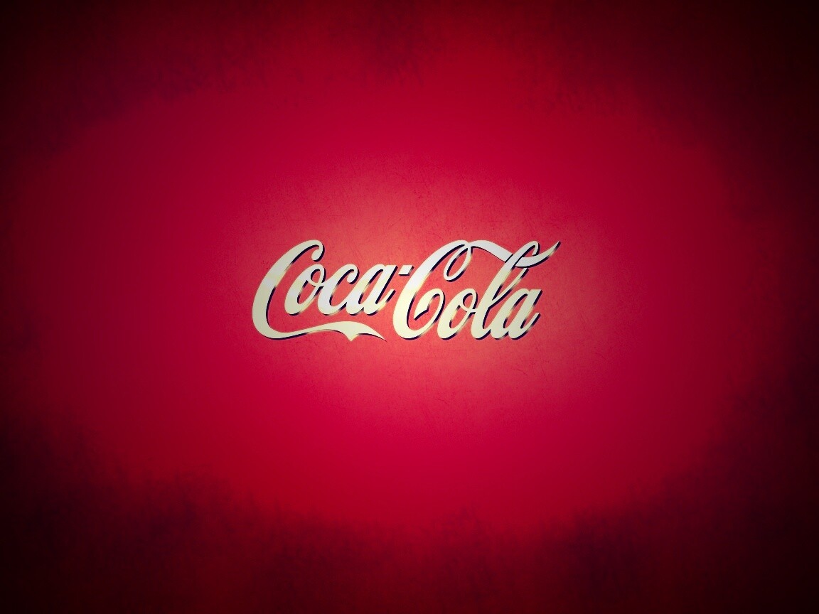 Красный логотип Coca-Cola обои