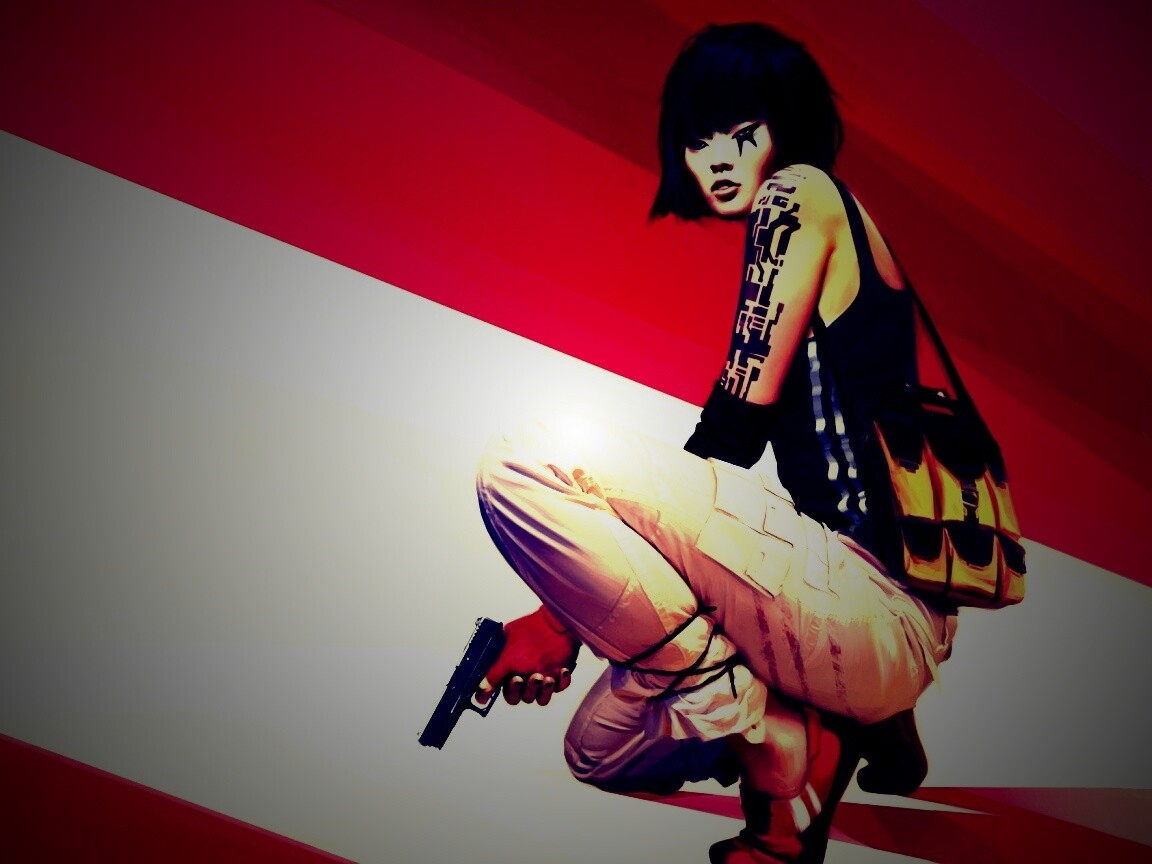 Фейт с пистолетом обои