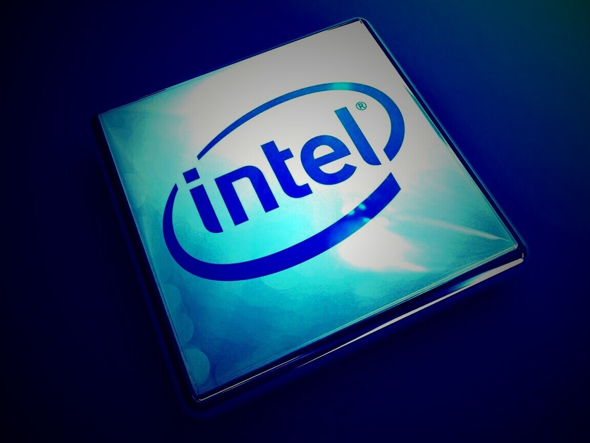 Логотип Intel обои