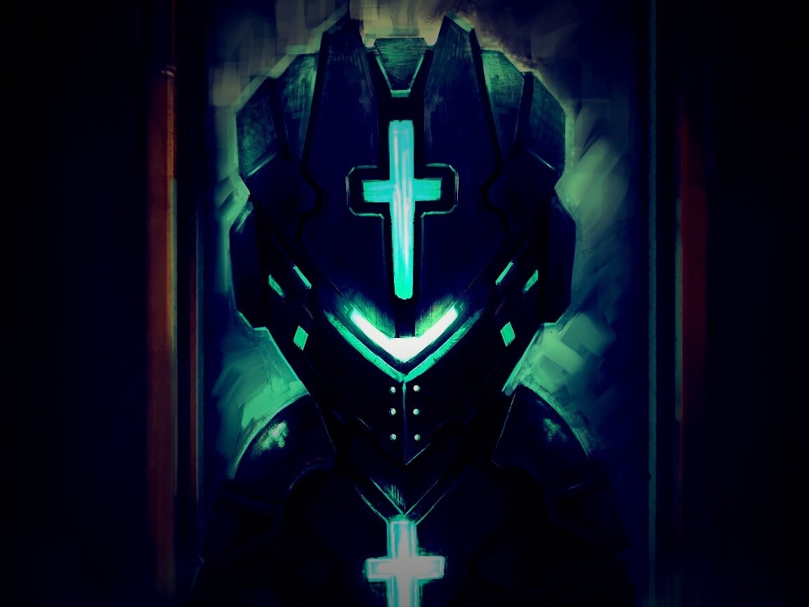 Рыцарь в стиле Dead Space обои