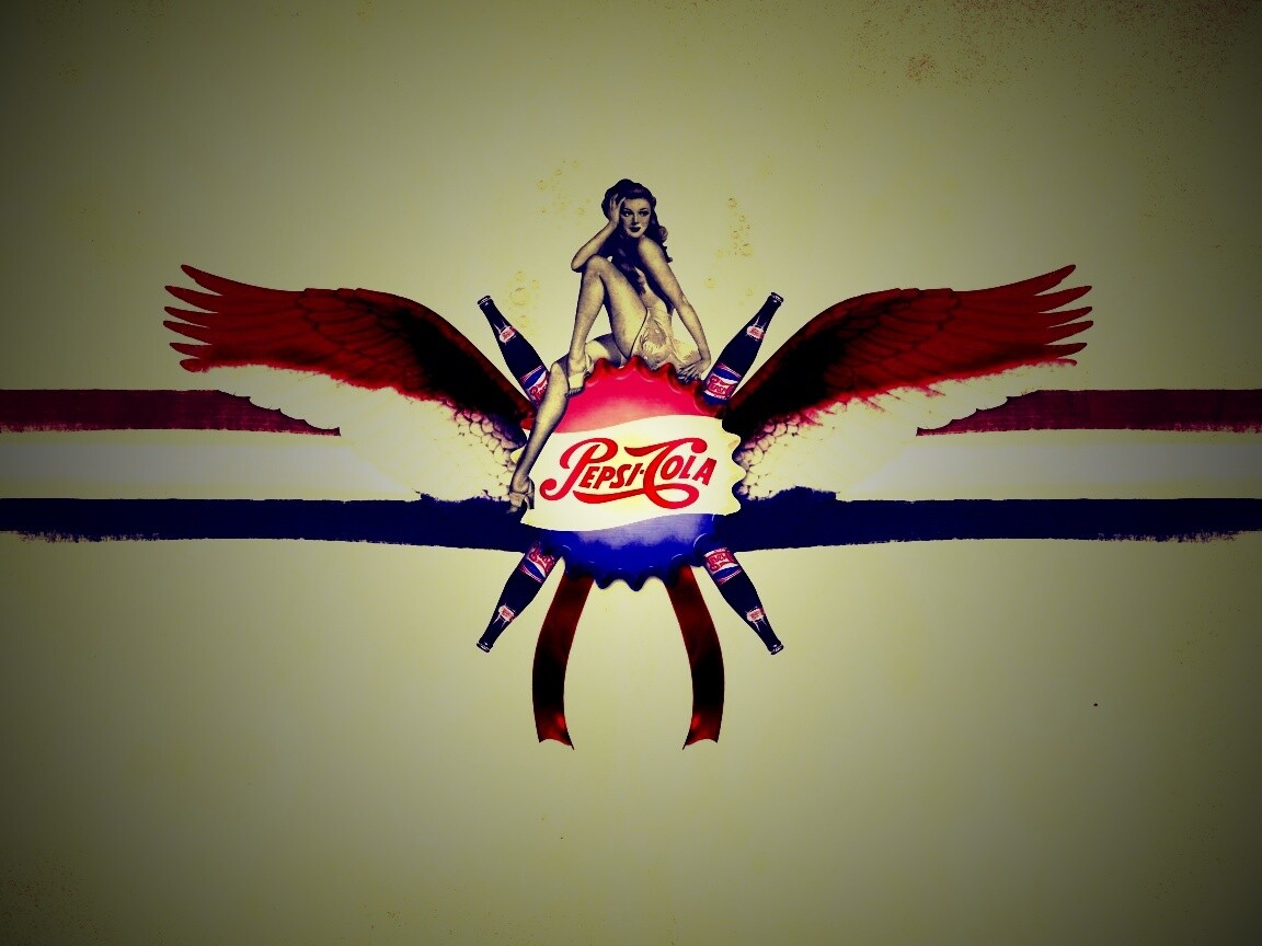Пепси-Кола в стиле ретро обои