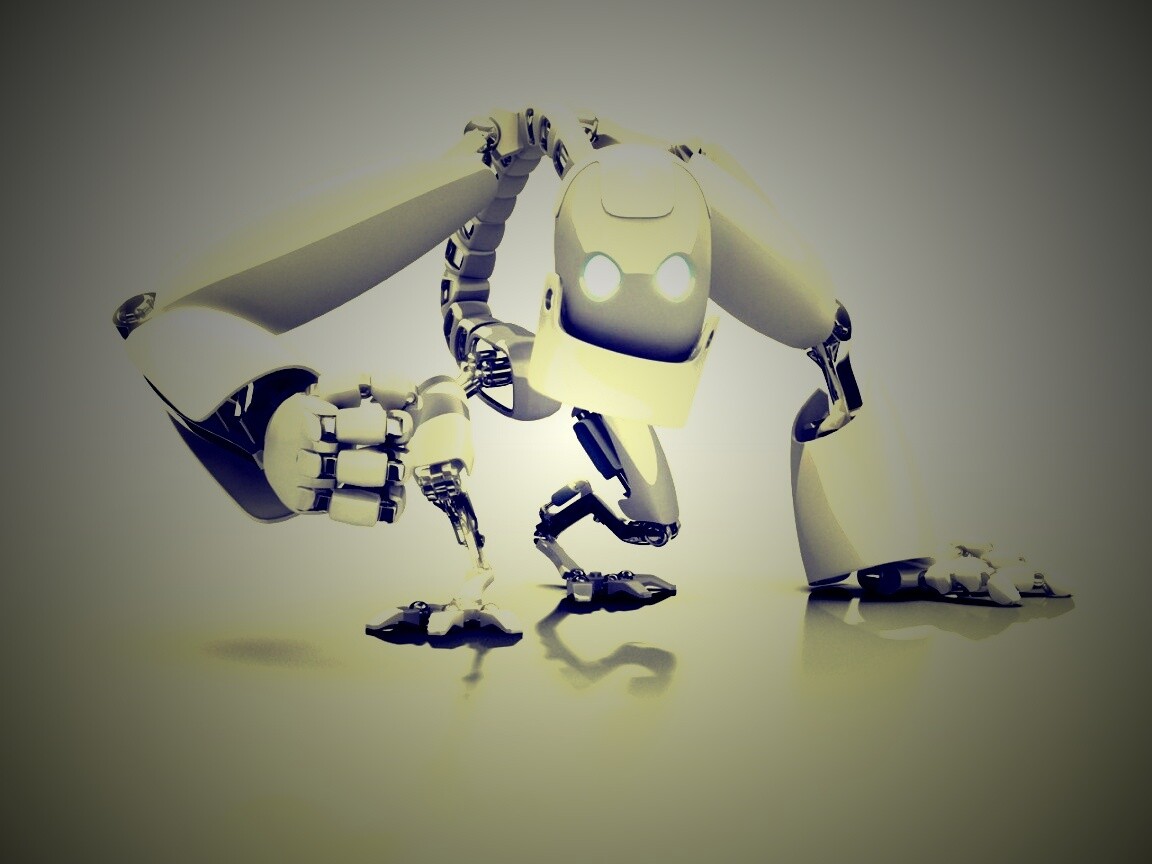 Крадущийся робот обои