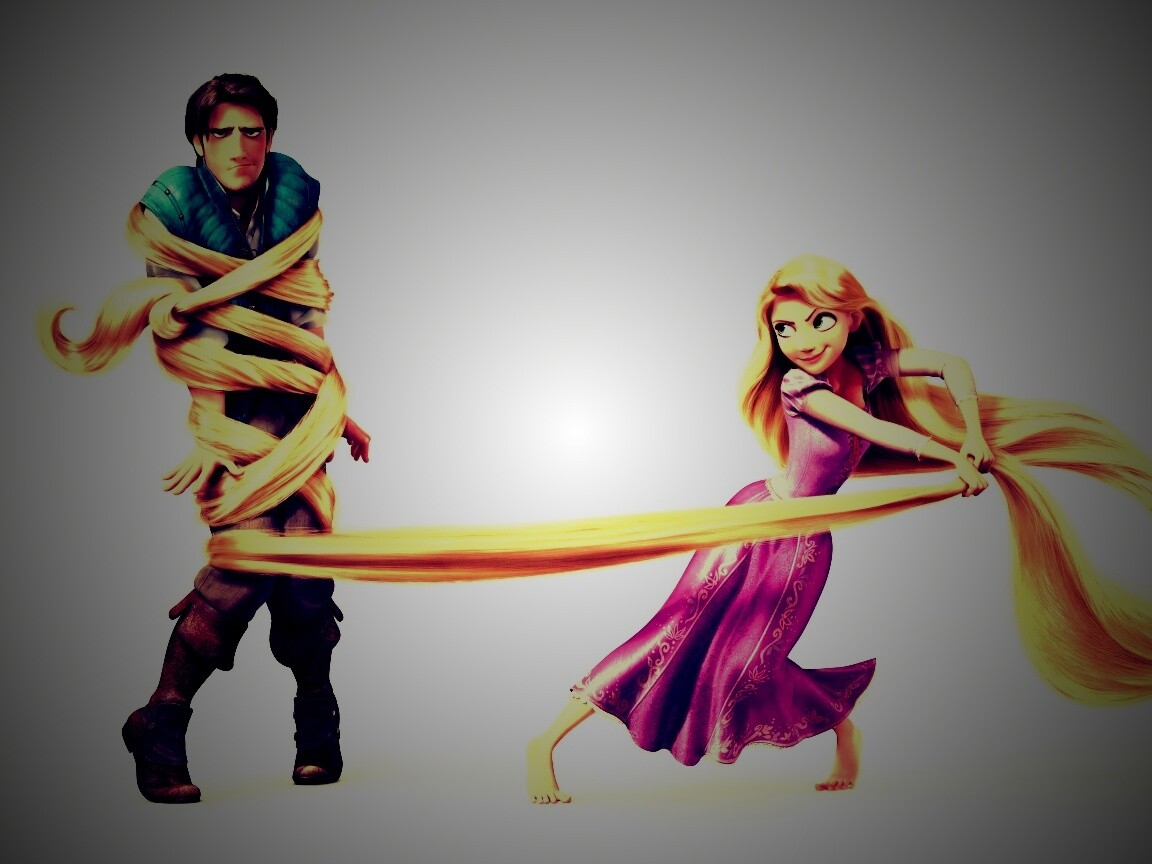 Рапунцель и пойманный Флин обои