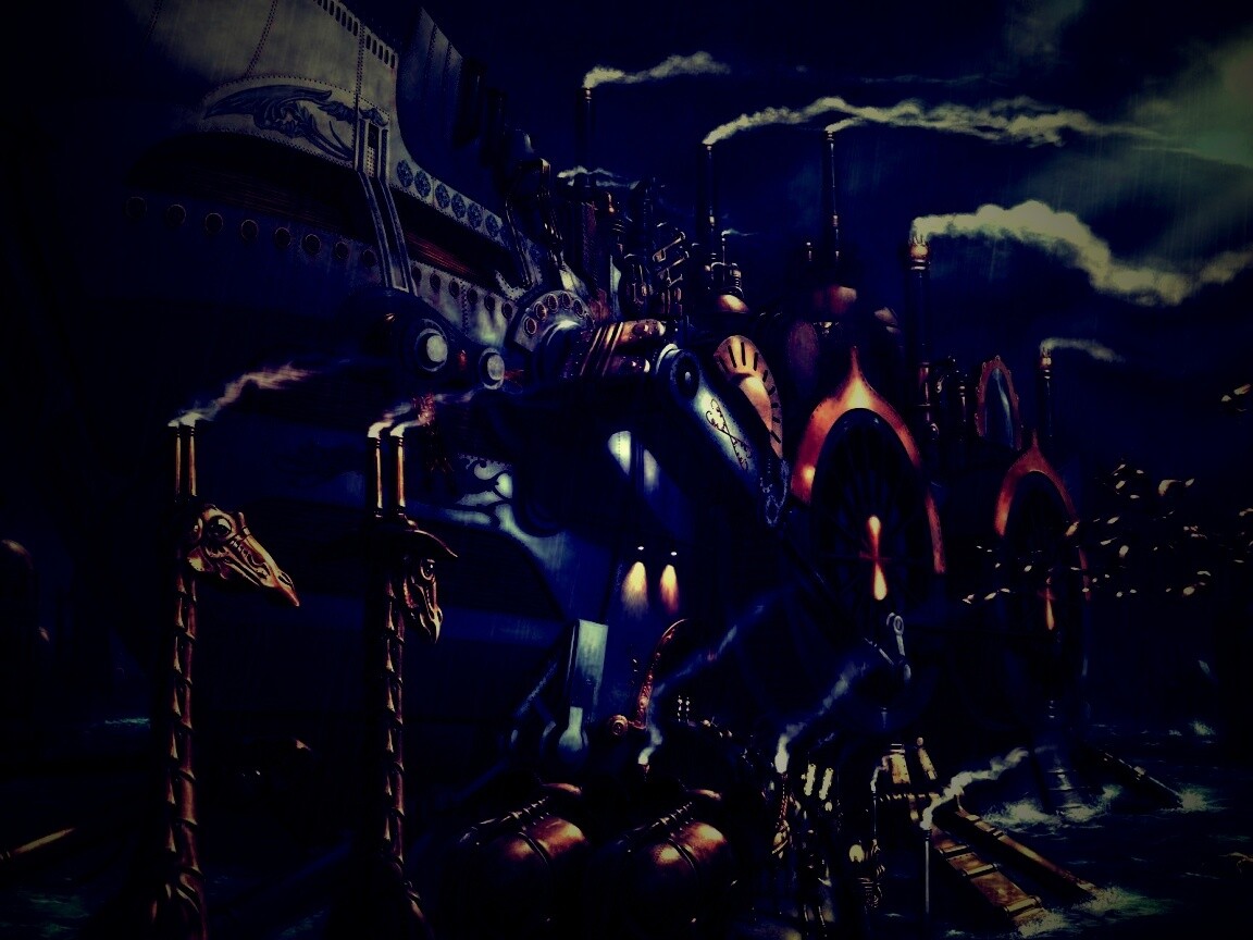 Ноев ковчег в стиле стимпанк обои