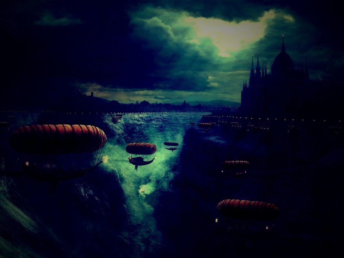 Фентезийный Будапешт обои