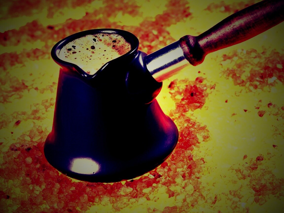 Кофе на углях обои