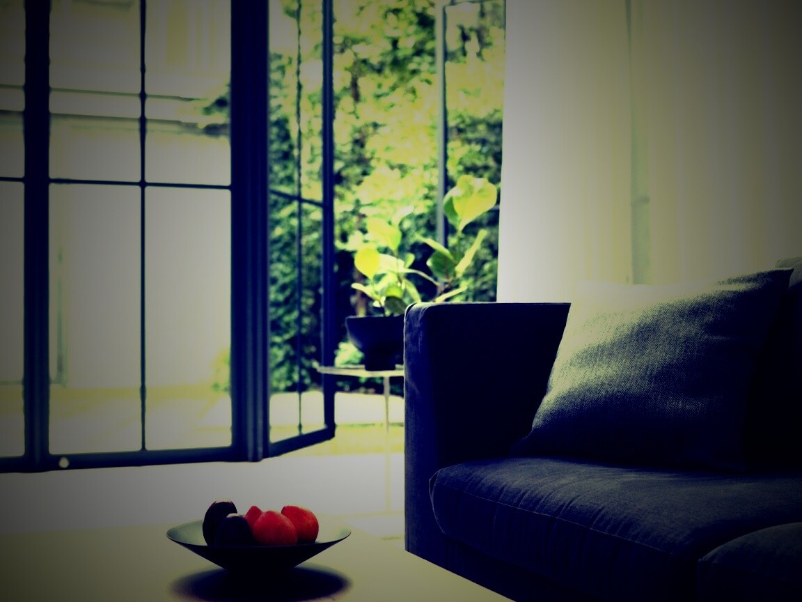 Фрукты в тарелке обои