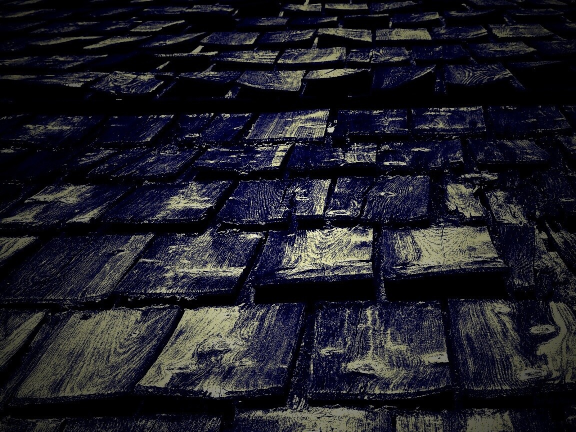 Деревянная крыша обои